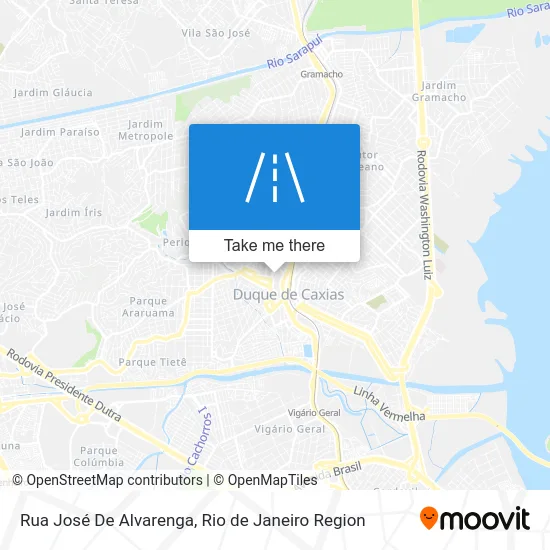 Rua José De Alvarenga map