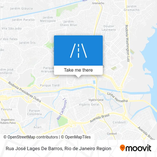 Rua José Lages De Barros map