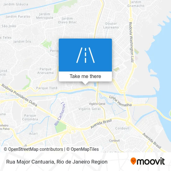 Rua Major Cantuaria map