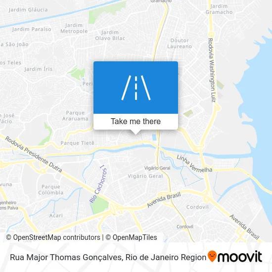 Rua Major Thomas Gonçalves map