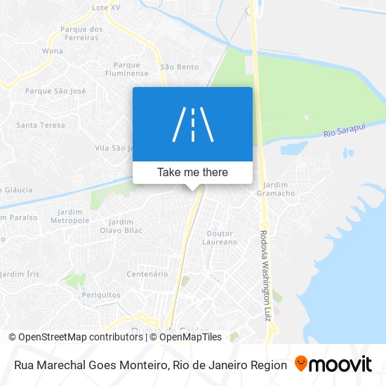 Mapa Rua Marechal Goes Monteiro