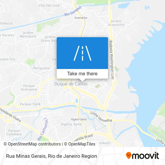 Rua Minas Gerais map