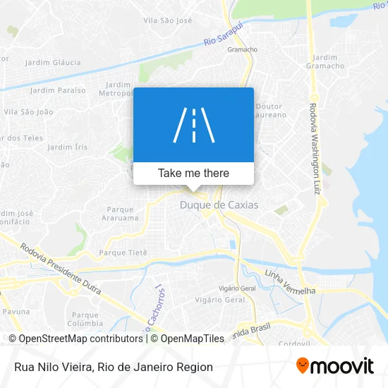 Rua Nilo Vieira map