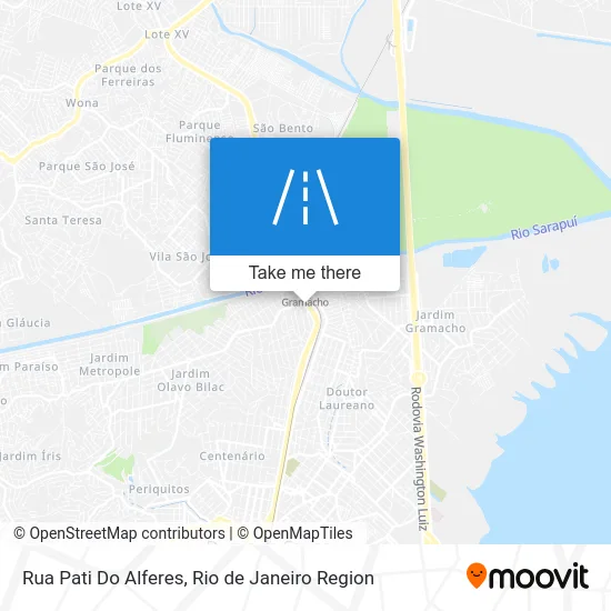 Rua Pati Do Alferes map