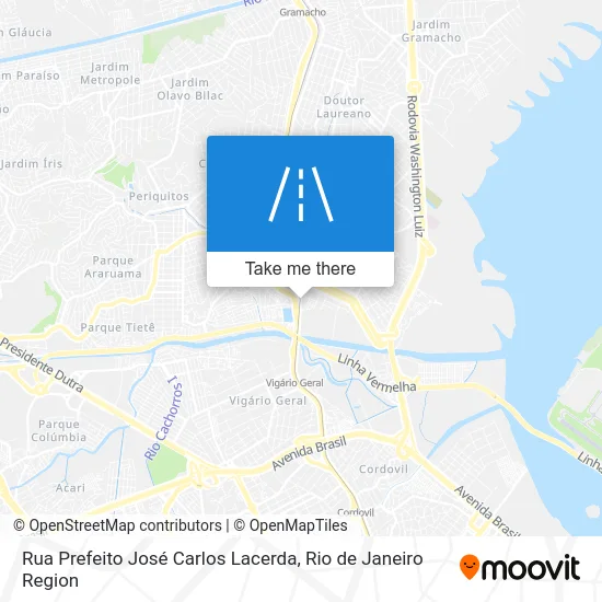 Rua Prefeito José Carlos Lacerda map
