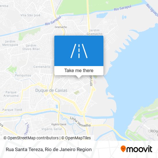 Mapa Rua Santa Tereza