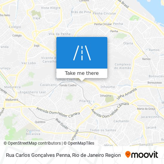 Mapa Rua Carlos Gonçalves Penna