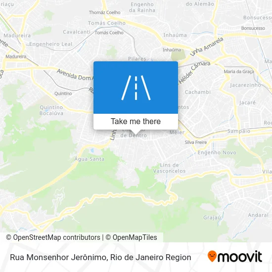 Rua Monsenhor Jerônimo map