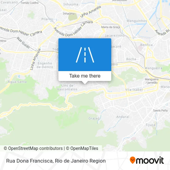 Rua Dona Francisca map