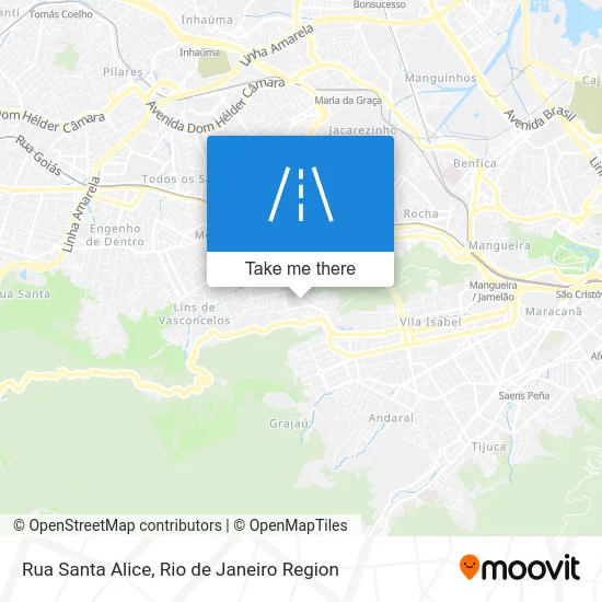 Rua Santa Alice map