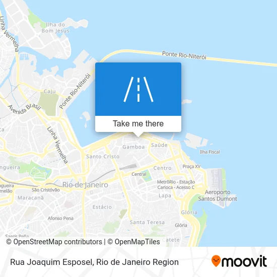 Rua Joaquim Esposel map