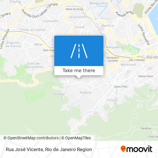 Mapa Rua José Vicente