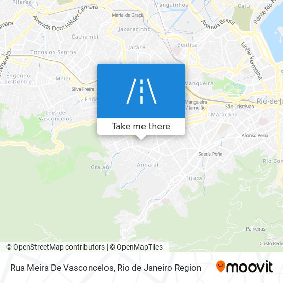 Mapa Rua Meira De Vasconcelos