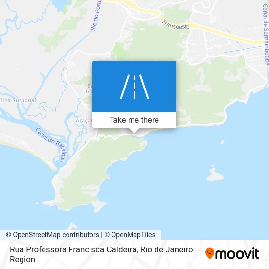 Rua Professora Francisca Caldeira map
