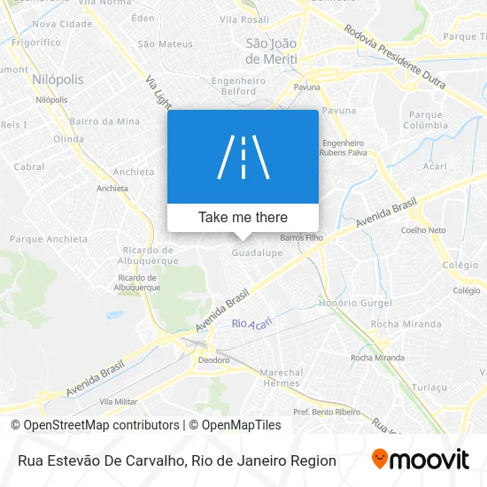 Rua Estevão De Carvalho map