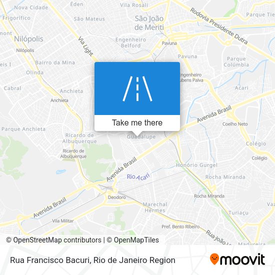 Rua Francisco Bacuri map