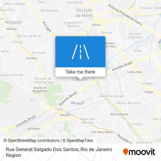 Rua General Salgado Dos Santos map