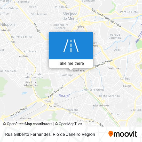 Rua Gilberto Fernandes map