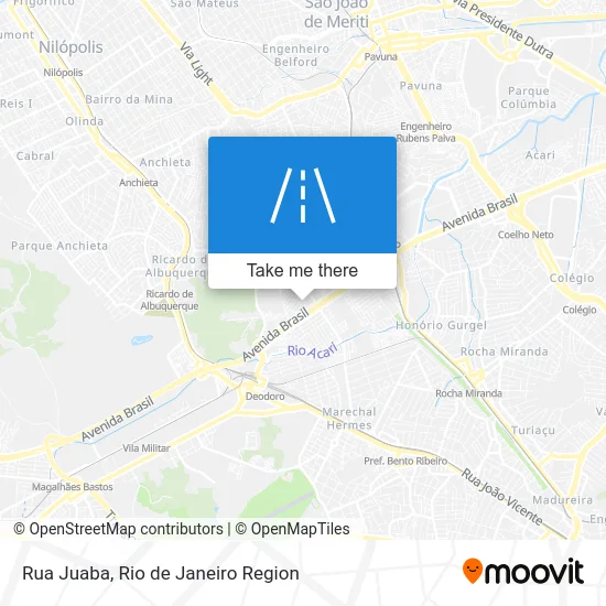 Rua Juaba map
