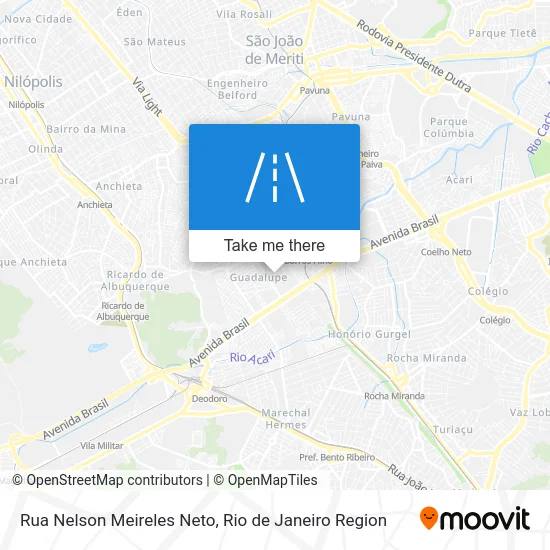 Rua Nelson Meireles Neto map