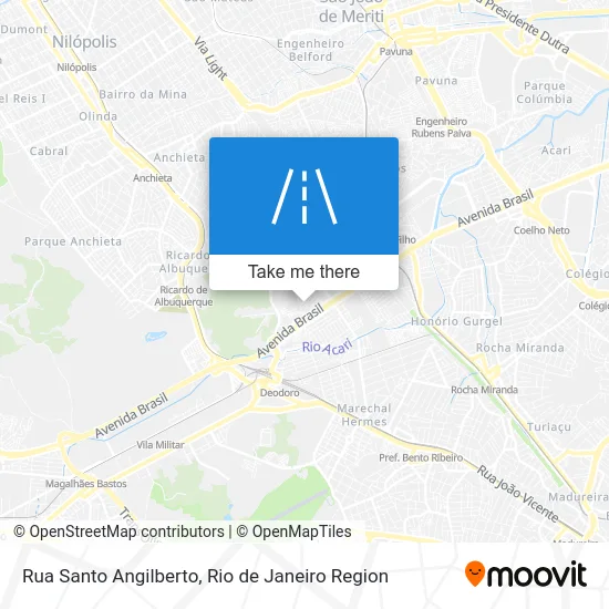 Rua Santo Angilberto map