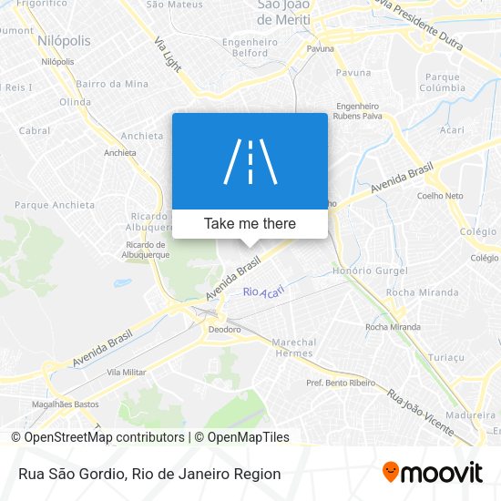 Rua São Gordio map