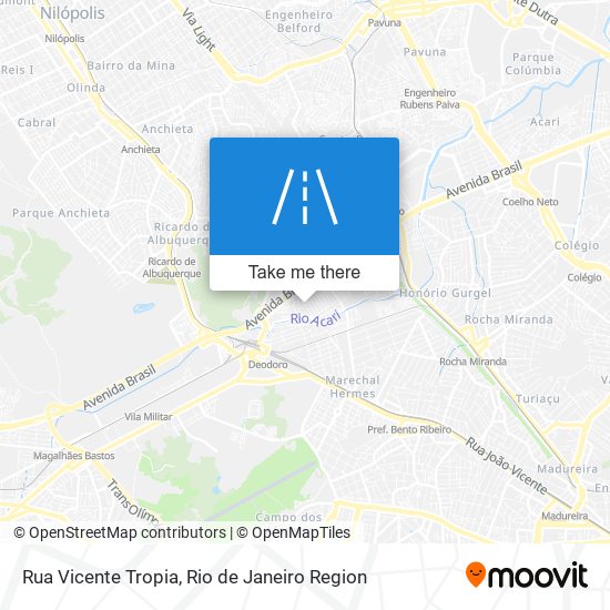 Rua Vicente Tropia map