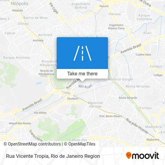 Rua Vicente Tropia map