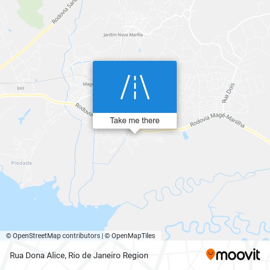 Mapa Rua Dona Alice