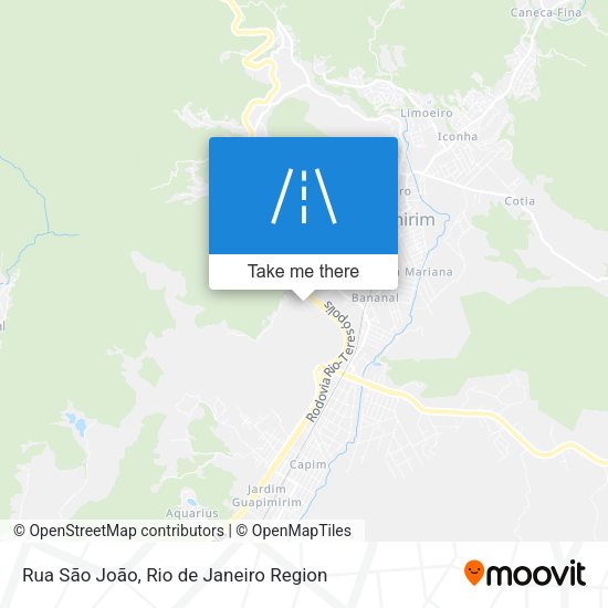 Rua São João map
