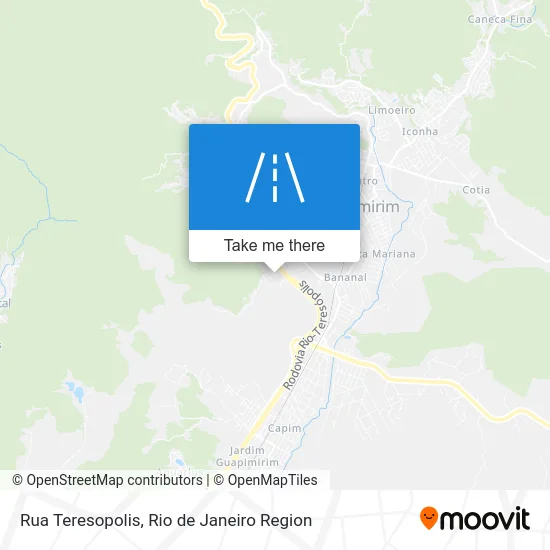 Rua Teresopolis map