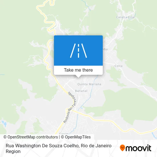 Rua Washington De Souza Coelho map