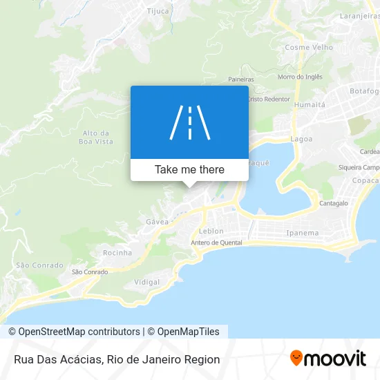Rua Das Acácias map