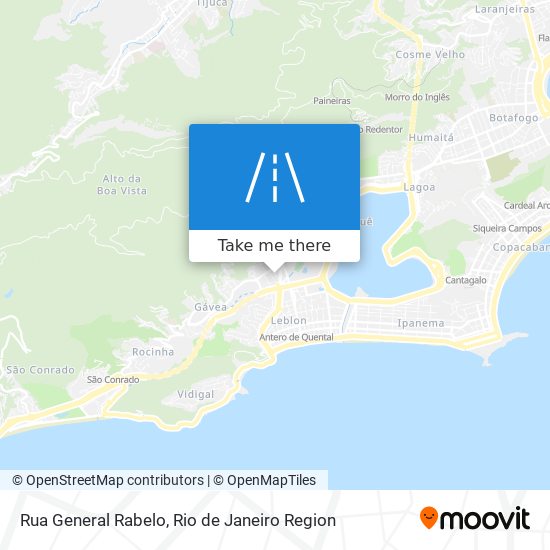 Rua General Rabelo map