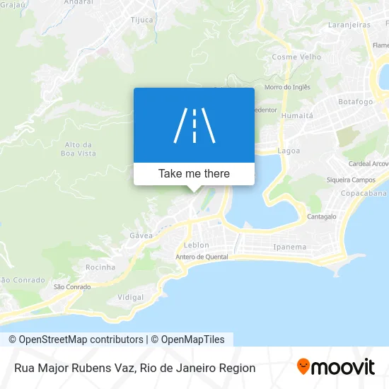 Rua Major Rubens Vaz map