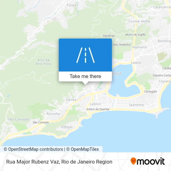 Rua Major Rubenz Vaz map
