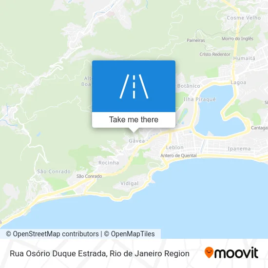 Rua Osório Duque Estrada map