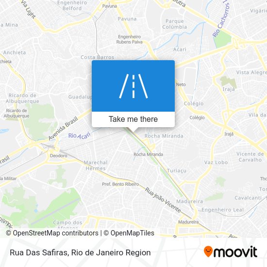 Rua Das Safiras map
