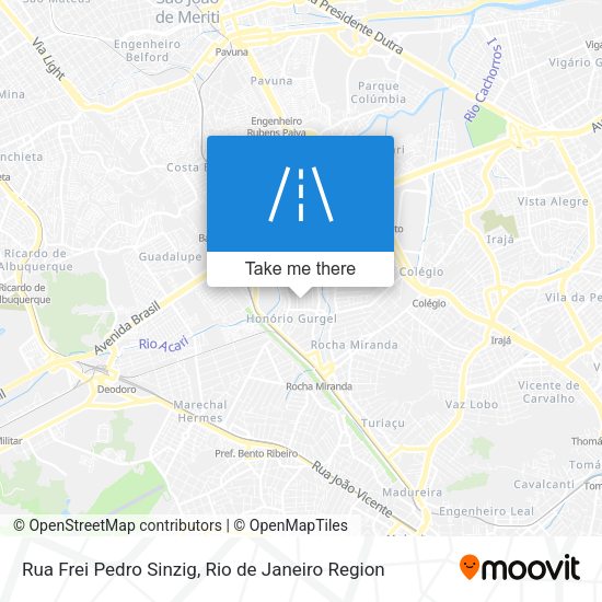Rua Frei Pedro Sinzig map