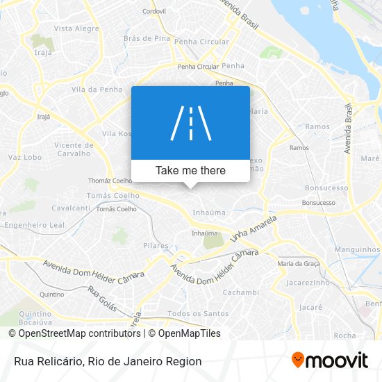 Rua Relicário map