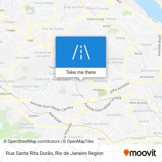 Rua Santa Rita Durão map