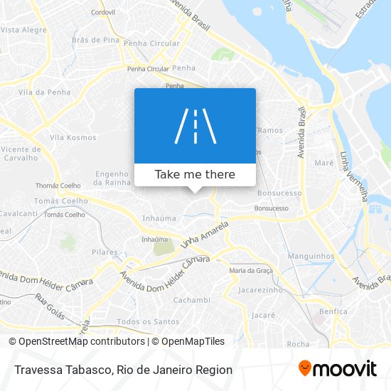 Mapa Travessa Tabasco
