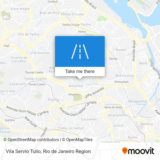 Vila Servio Tulio map