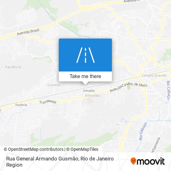 Rua General Armando Gusmão map