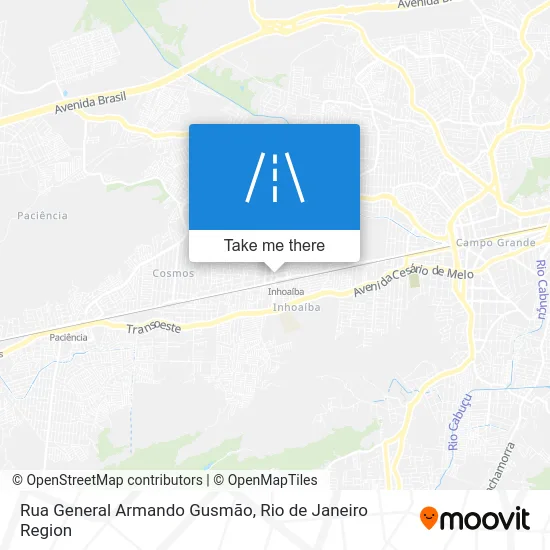 Rua General Armando Gusmão map