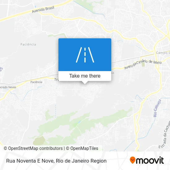 Rua Noventa E Nove map