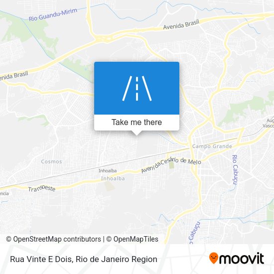 Rua Vinte E Dois map