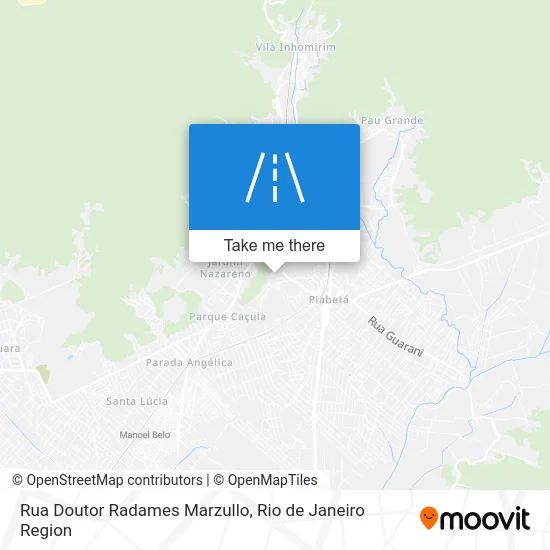 Rua Doutor Radames Marzullo map
