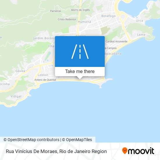 Rua Vinícius De Moraes map