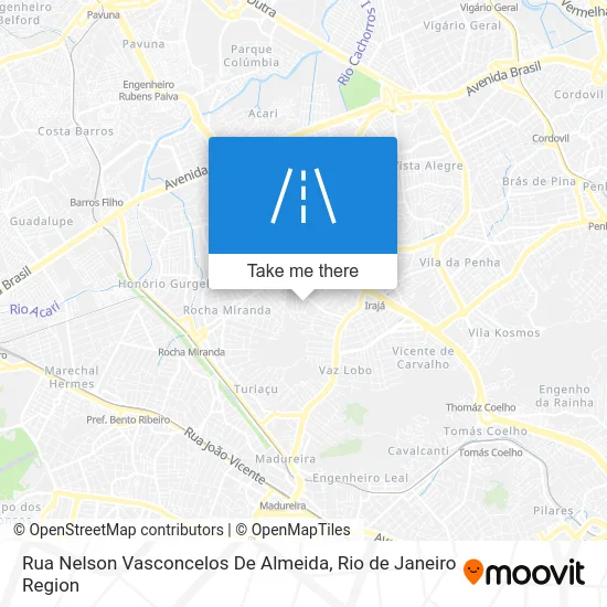 Rua Nelson Vasconcelos De Almeida map